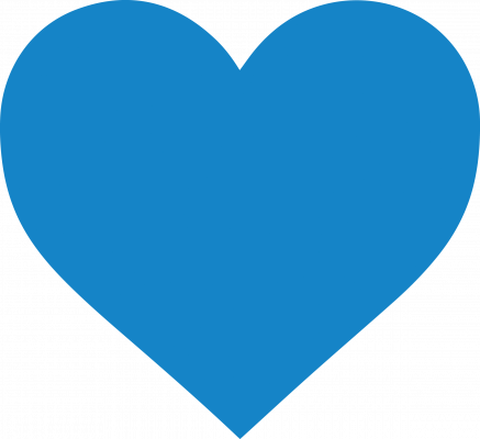 Heart Blue